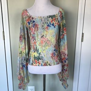 ANTHROPOLOGIE FLORAL BLOUSE